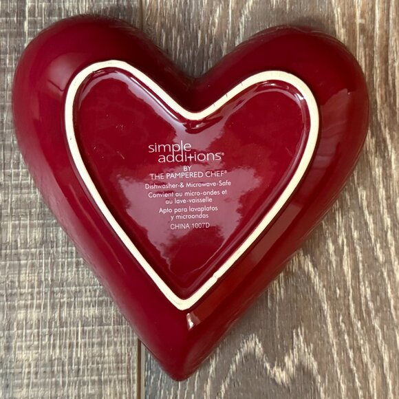 Pampered Chef Simple Additions Heart Dish - Picture 7 of 16